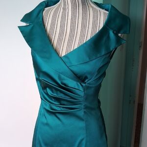 Kay Unger Turquoise Dress